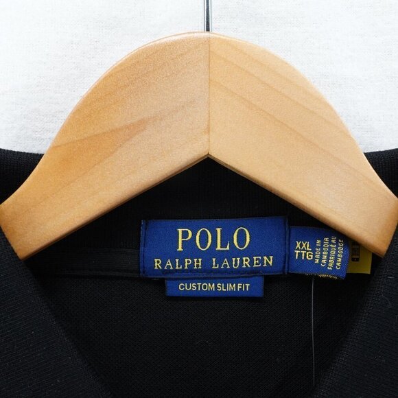 Polo Ralph Lauren Men's Slim Fit Lunar New Year Triple-Pony Polo Shirt Black XXL - Picture 13 of 14